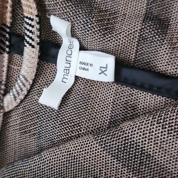Maurices Caramel, Tan, and Brown Checkered Blazer NWOT - Picture 12 of 16